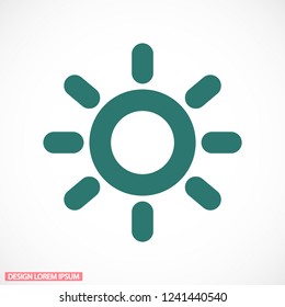 Vector icon sun 10 EPS