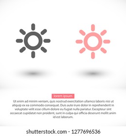 Vector icon sun 10 EPS