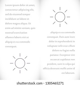 Vector icon sun 10 EPS
