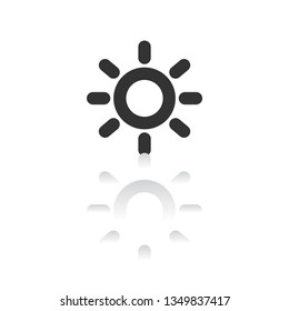 Vector icon sun 10 EPS