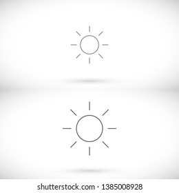 Vector icon sun 10 EPS