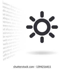 Vector icon sun 10 EPS
