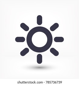 Vector icon sun 10 EPS