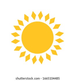Vector Icon Sun Stock Vector (Royalty Free) 1665104485 | Shutterstock