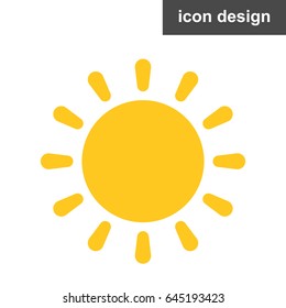 Vector icon sun rays light