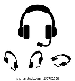 Vector icon of support  set. Isometric effect