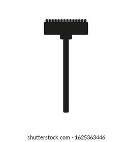 vector icon, sweeping brush shape