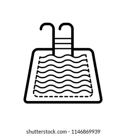 Vector icon for swimming pool