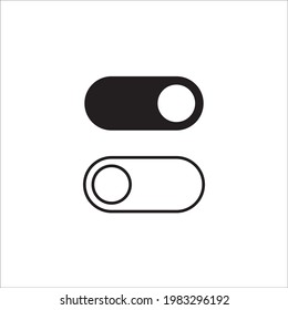 vector icon switch black white isolated