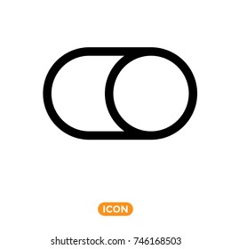 Vector Icon of Switcher. Permission Symbol