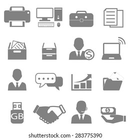 Vector icon and symbol of communication, service, and business office.