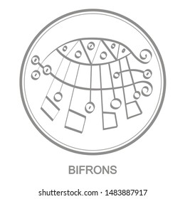 Vector icon with symbol of demon Bifrons. Sigil of Demon Bifrons
