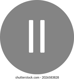 The Vector icon symbol pause and play audio for music