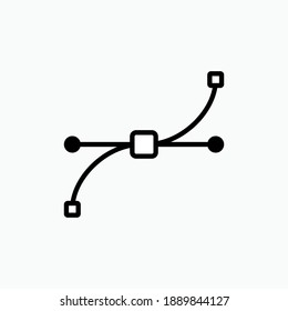 Vector Icon. Symbol of a Quantity Having Direction as Well as Magnitude, Especially as Determining Position of one Point in Space Relative to Another - Vector Logo Template.