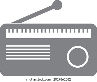 The Vector icon symbol Radio audio for music