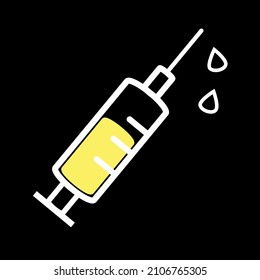 Vector icon for a syringe