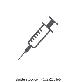 Vector Icon Syringe Or Injection. 