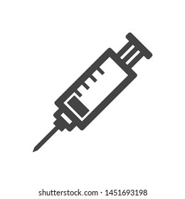 vector icon syringe on white background