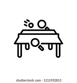 Vector icon for Table Tennis