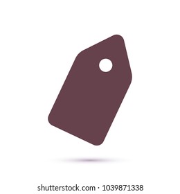 Vector icon tag 10 EPS
