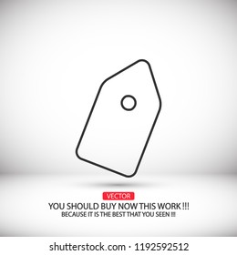 Vector icon tag 10 EPS