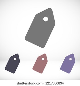 Vector icon tag 10 EPS