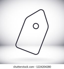 Vector icon tag 10 EPS