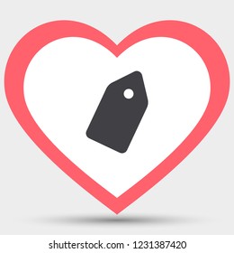 Vector icon tag 10 EPS