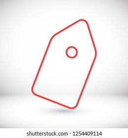 Vector icon tag 10 EPS