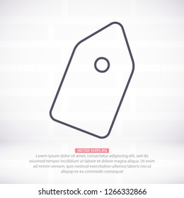 Vector icon tag 10 EPS