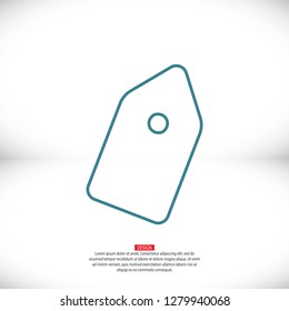 Vector icon tag 10 EPS