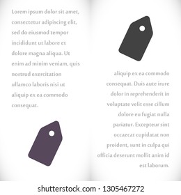Vector icon tag 10 EPS
