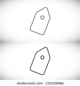 Vector icon tag 10 EPS