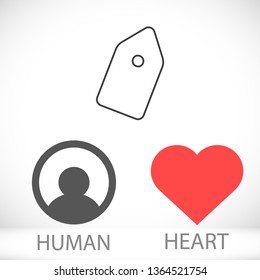 Vector icon tag 10 EPS