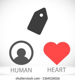 Vector icon tag 10 EPS