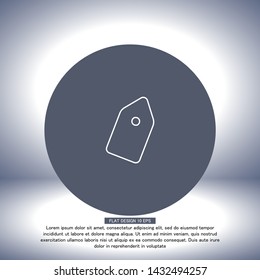 Vector icon tag 10 EPS . Lorem Ipsum Illustration design