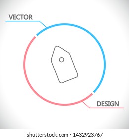 Vector icon tag 10 EPS . Lorem Ipsum Illustration design