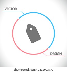 Vector icon tag 10 EPS . Lorem Ipsum Illustration design