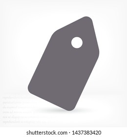 Vector icon tag 10 EPS . Lorem Ipsum Illustration design