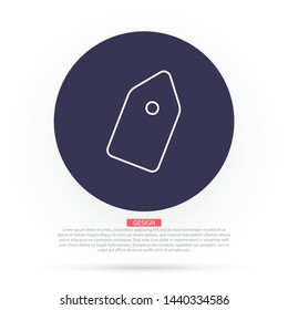 Vector icon tag 10 EPS . Lorem Ipsum Illustration design