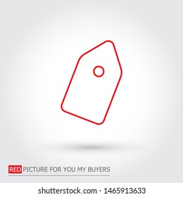 Vector icon tag 10 EPS 