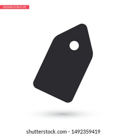 Vector icon tag 10 EPS . Lorem Ipsum Illustration design