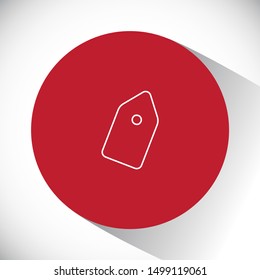 Vector icon tag 10 EPS . Lorem Ipsum Illustration design