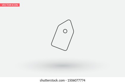 Vector icon tag 10 EPS . Lorem Ipsum Illustration design
