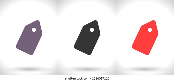 Vector icon tag 10 EPS . Lorem Ipsum Illustration design