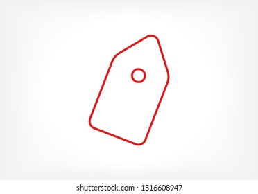 Vector icon tag 10 EPS . Lorem Ipsum Illustration design