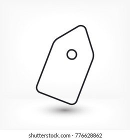 Vector icon tag 10 EPS