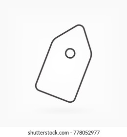 Vector icon tag 10 EPS