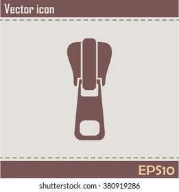 Vector icon tailor zipper