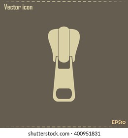 Vector icon tailor zipper